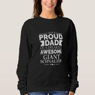 Männer Stolz Vater Von Großartigen Riesenschnauzer Sweatshirt