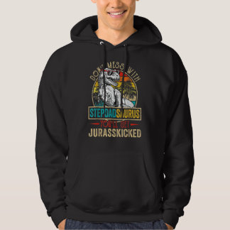 Männer störten Stepdadsaurus Dinosaurier Rex Vater Hoodie
