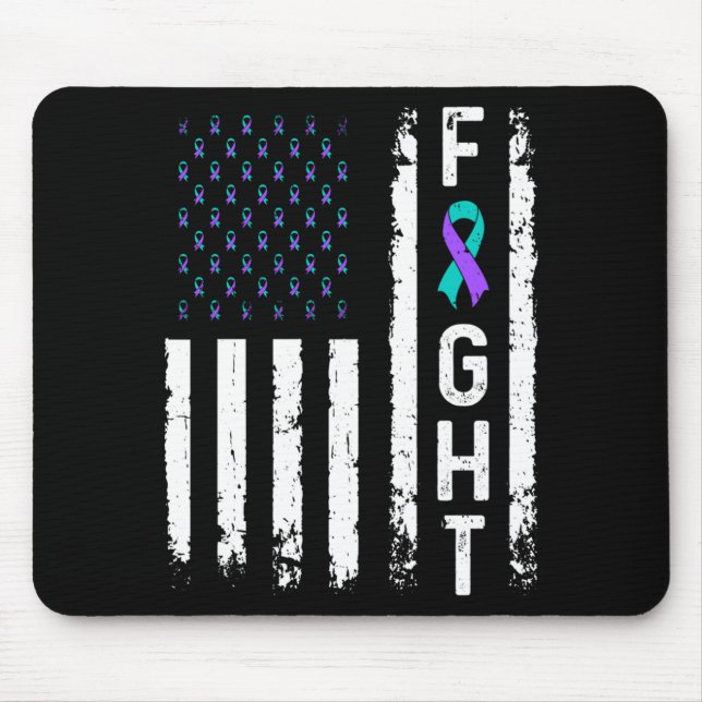 Männer-Suizidpräventionsflagge Kampf gegen psychis Mousepad (Vorne)