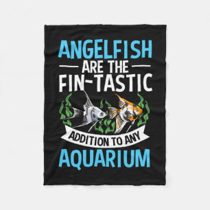 Männer süße Skalarfische Fischbesitzer Aquarium Fi Fleecedecke