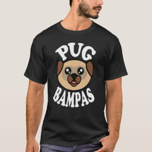 Männer Süßer Mops Bampas T-Shirt