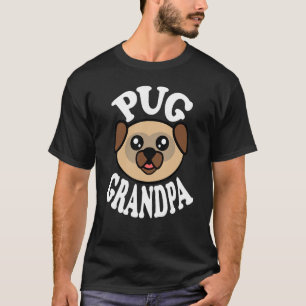 Männer Süßer Mops Opa T-Shirt