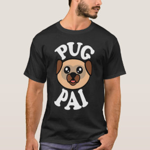 Männer Süßer Mops Vater T-Shirt