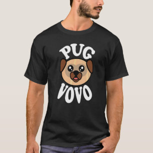 Männer Süßer Mops Vovo T-Shirt
