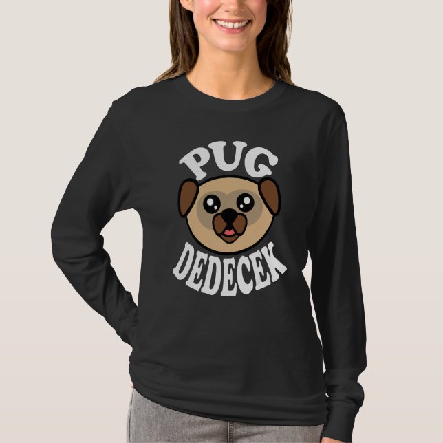 Männer Süßer Pug Großvater T-Shirt (Vorderseite)