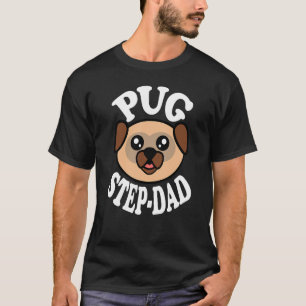 Männer Süßer Pug Stiefvater T-Shirt