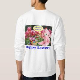 Männer Sweatshirt. Happy Oaster. Alpaca/Hunny Sweatshirt
