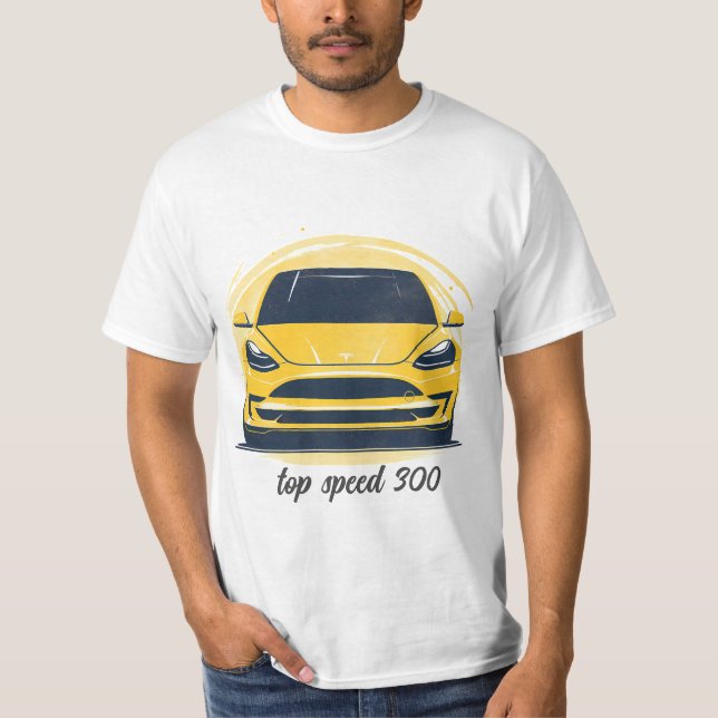 Männer-T - Shirt druckten Auto (Vorderseite)
