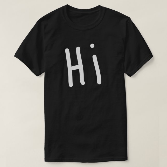 Männer-T - Shirt "HI" (Design vorne)