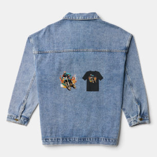 Männer-T - Shirt Jeansjacke
