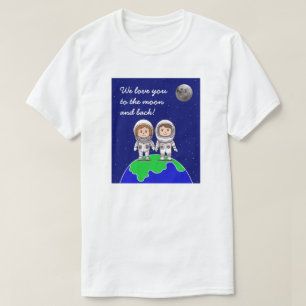Männer T - Shirt Mama und Vater Astronauten von Jo