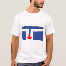 Männer-T-Shirt mit Flagge von Toronto, Kanada