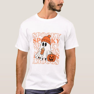 Männer-T - Shirt mit Halloween-Gespenst und trendi