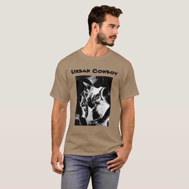 Männer T - Shirt T - Shirt Urban Cowboy T-Shirt Mä (Vorne ganz)
