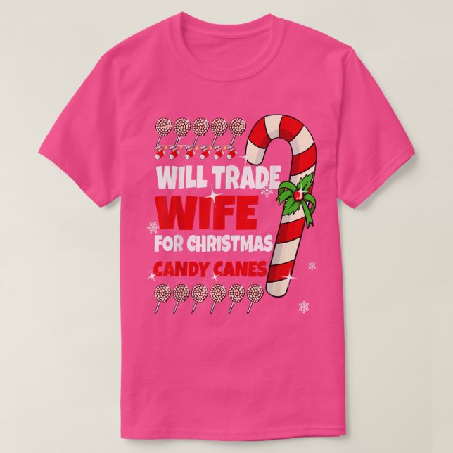 Männer tauschen Ehefrau für Weihnachtskernen ein M T-Shirt (Design vorne)