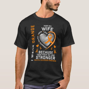 Männer tragen Orange für meine Ehefrau Multiple Sk T-Shirt