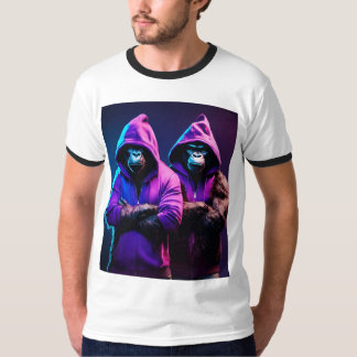 Männer TShirt mit wütenden Affen
