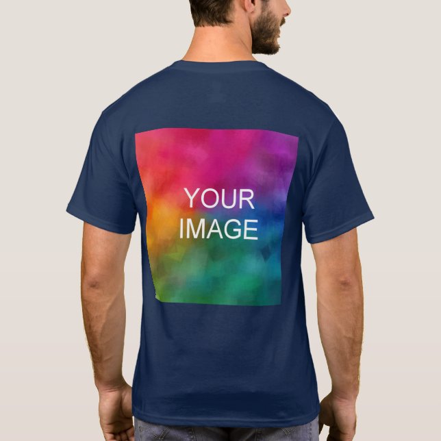 Männer TShirt-Rückseite Ersetzen Fotovorlage T-Shirt (Rückseite)