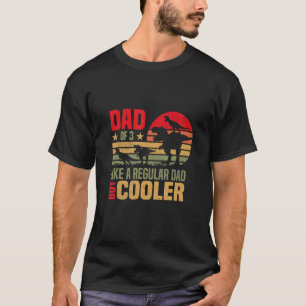 Männer Tyrannosaurus Rex Dinosaurier Vater von 3 K T-Shirt