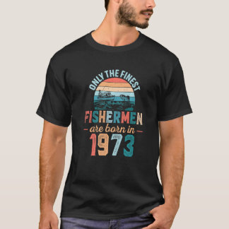 Männer und feinste Fischer sind 1973 im Vater Fisc T-Shirt