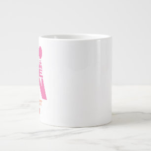 Männer- und Frauentypografie-Icon-Design Jumbo-Tasse