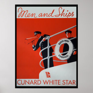 Männer und Schiffe Queen Mary Poster