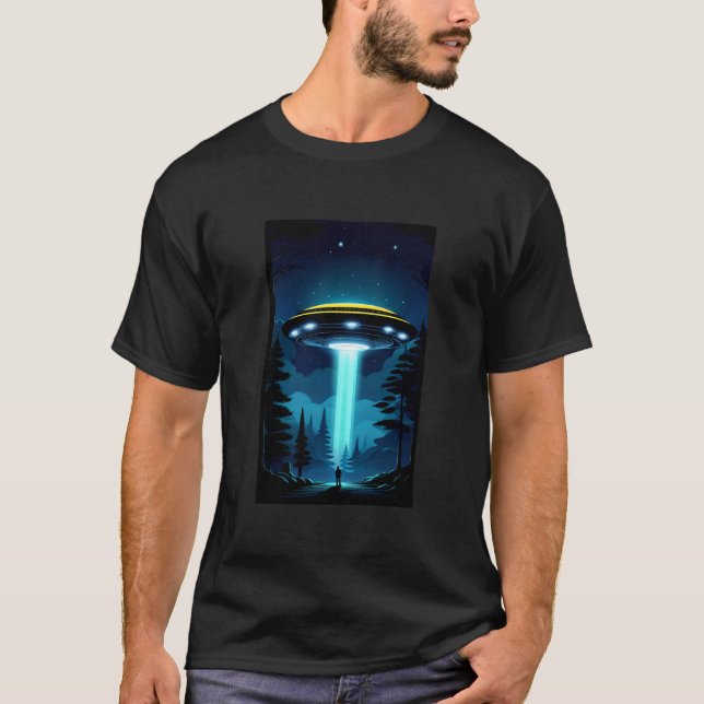 Männer und UFO T-Shirt (Vorderseite)