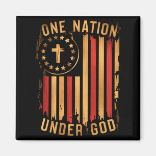 Männer Unter Gott Christlich Patriotischer Glaube Magnet