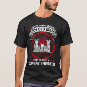 Männer unterschätzen alten Mann nicht, er ist ein T-Shirt