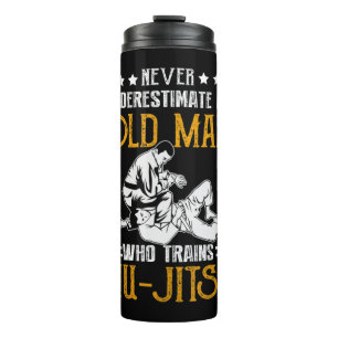 Männer Unterschätzen niemals einen Alten, der Ji Thermosbecher