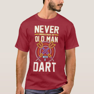 Männer Unterschätzen niemals einen alten Mann mit T-Shirt