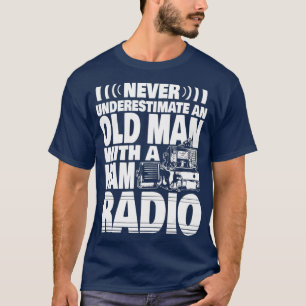 Männer Unterschätzen niemals einen alten Mann mit T-Shirt