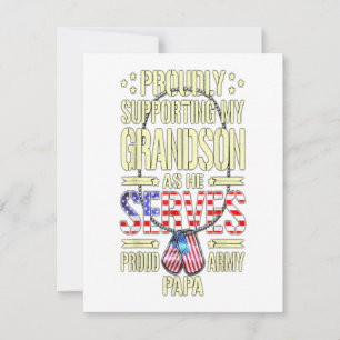 Männer unterstützen meinen Enkel, während er ein s Einladung