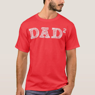 Männer Vater2, Zwei Kinder, Vater, Vater von zwei  T-Shirt