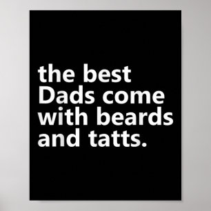 Männer Vater Bart und Tatzen Männer Tattoos _ Tatt Poster