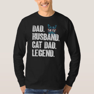 Männer Vater Handtasche Cat Vater Legend Niedlich  T-Shirt