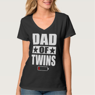 Männer Vater von zwei Tochter Sons Vatertag T-Shirt
