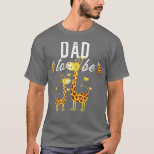 Männer Vater zu Giraffe Kinderdusche Niedlich T-Shirt