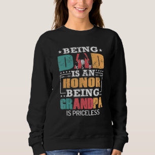 Männer Vater zu sein ist eine Ehre, Opa zu sein, i Sweatshirt