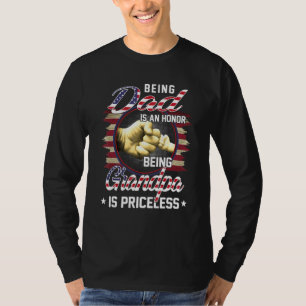 Männer Vater zu sein ist eine Ehre, Opa zu sein, i T-Shirt