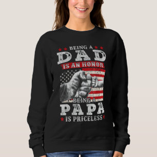 Männer Vater zu sein ist eine Ehre Papa zu sein is Sweatshirt