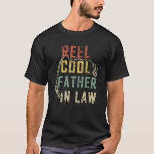 Männer Vatertag Reel Cooler Schwiegervater Angeln T-Shirt