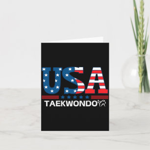 Männer Vereinigte Staaten Flagge Taekwondo USA Tea Karte