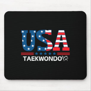Männer Vereinigte Staaten Flagge Taekwondo USA Tea Mousepad