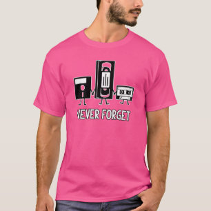 Männer vergessen Retro-Vintage Kassette T nie T-Shirt