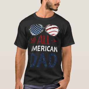 Männer Vintag alle amerikanischen Vater 4. Juli Ou T-Shirt