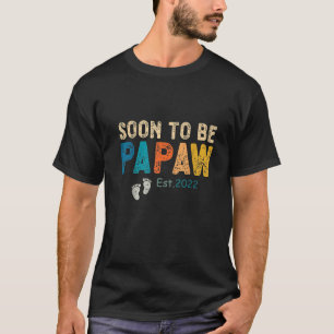 Männer Vintag, bald zu Papa Est. 2022 Vathers Da T-Shirt