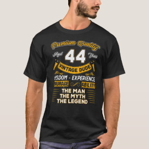 Männer Vintag den Mann Myth Legend 44 Geburtstag f T-Shirt