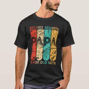 Männer Vintag Papa, weil Opa für alten Typ F T-Shirt