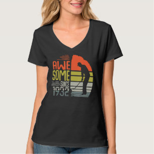 Männer Vintag Phantastisch seit 1932 Golfer Geburt T-Shirt